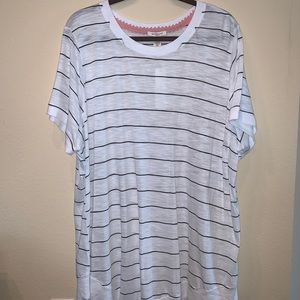 WESTBOUND stripped short sleeve shirt
